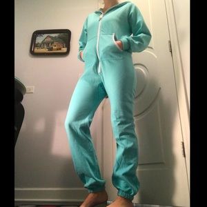 Pajoggers! Turquoise Onesie, Sz. S